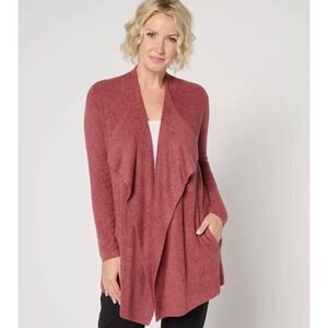 Barefoot Dreams CozyChic Lite Island Wrap Large XL Cardigan Open Front Pockets